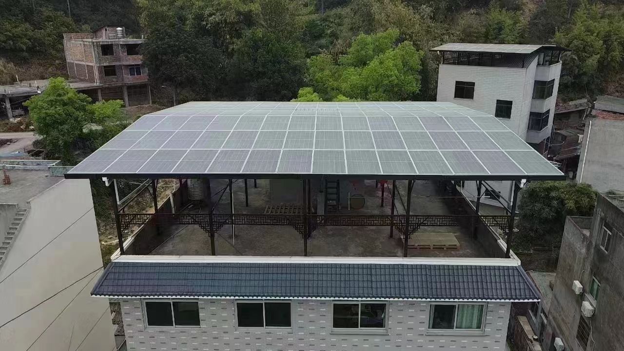 当阳15kw+10kwh自建别墅家庭光伏储能系统